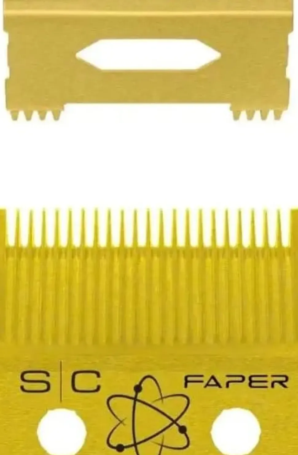 StyleCraft Gold Titanium Faber Slim Deep Tooth Blade with Slim Deep Tooth Cutter