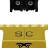 StyleCraft Replacement Fixed Gold Titanium X-Pro Wide Hair Trimmer Blade with The One