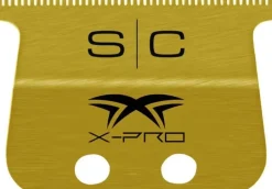 StyleCraft Replacement Fixed Gold Titanium X-Pro Wide Hair Trimmer Blade with The One