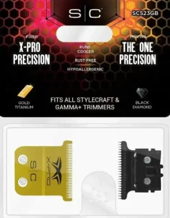 StyleCraft X-PRO Precision Gold + The One DLC Trimmer Blade