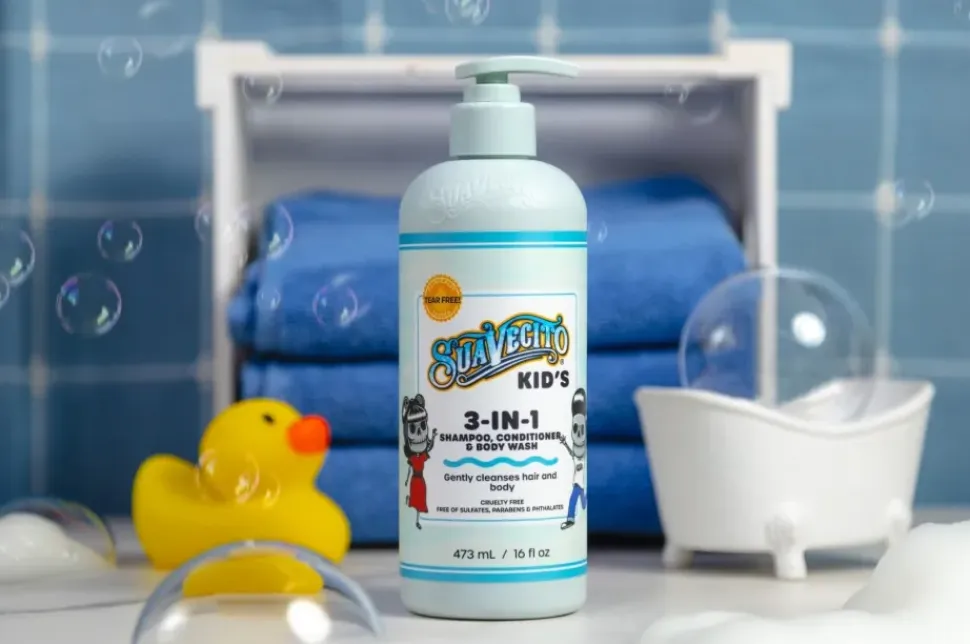Suavecito Kid’s 3‑in‑1 Shampoo - Conditioner - Body Wash 473 ml