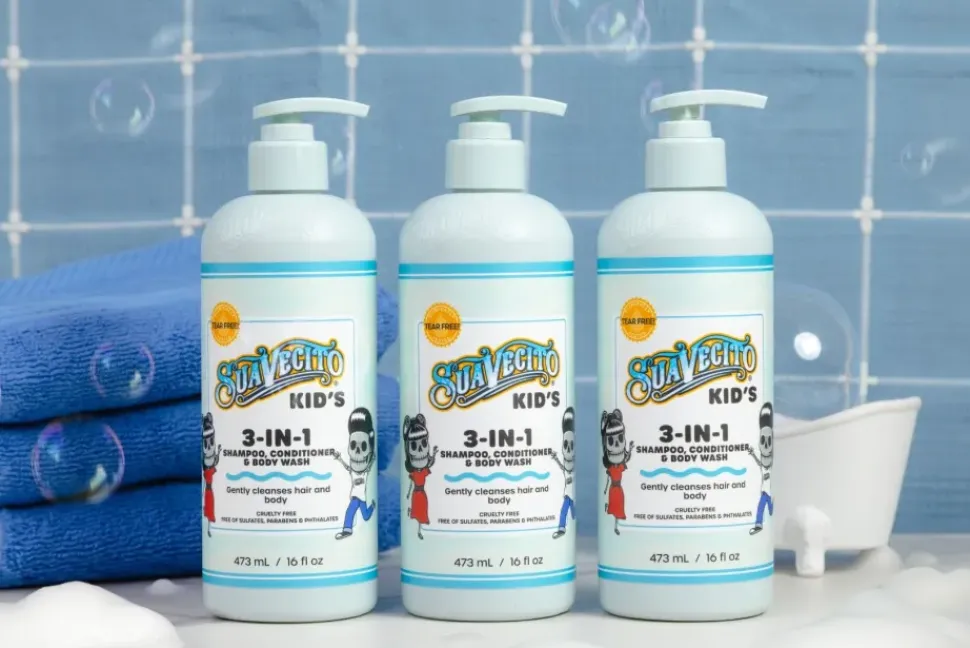 Suavecito Kid’s 3‑in‑1 Shampoo - Conditioner - Body Wash 473 ml