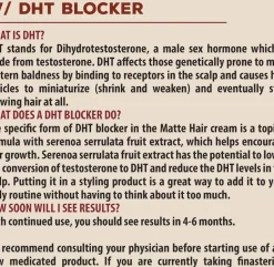 Suavecito Matte Hair Cream with DHT Blocker 113g