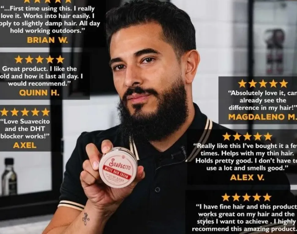 Suavecito Matte Hair Cream with DHT Blocker 113g