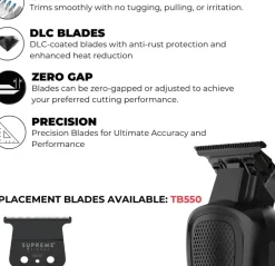 Supreme Trimmer DARKSTAR 82™ Metal Trimmer Black