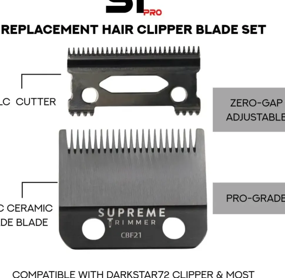 Supreme Trimmer Fade Blade for DarkStar Clipper-CBF21
