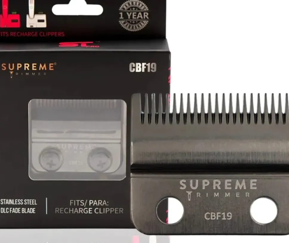 Supreme Trimmer Fade Blade for Recharge Clipper-CBF19