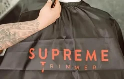 Supreme Trimmer Premium Barber Cape - Black