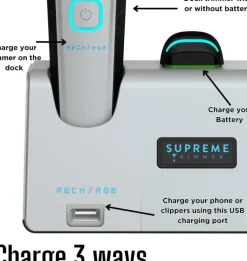 Supreme Trimmer Recharge Trimmer Grey