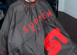 Supreme Trimmer ST Premium Barber Cape - Black