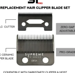Supreme Trimmer Taper Blade for DarkStar Clipper-CBT24