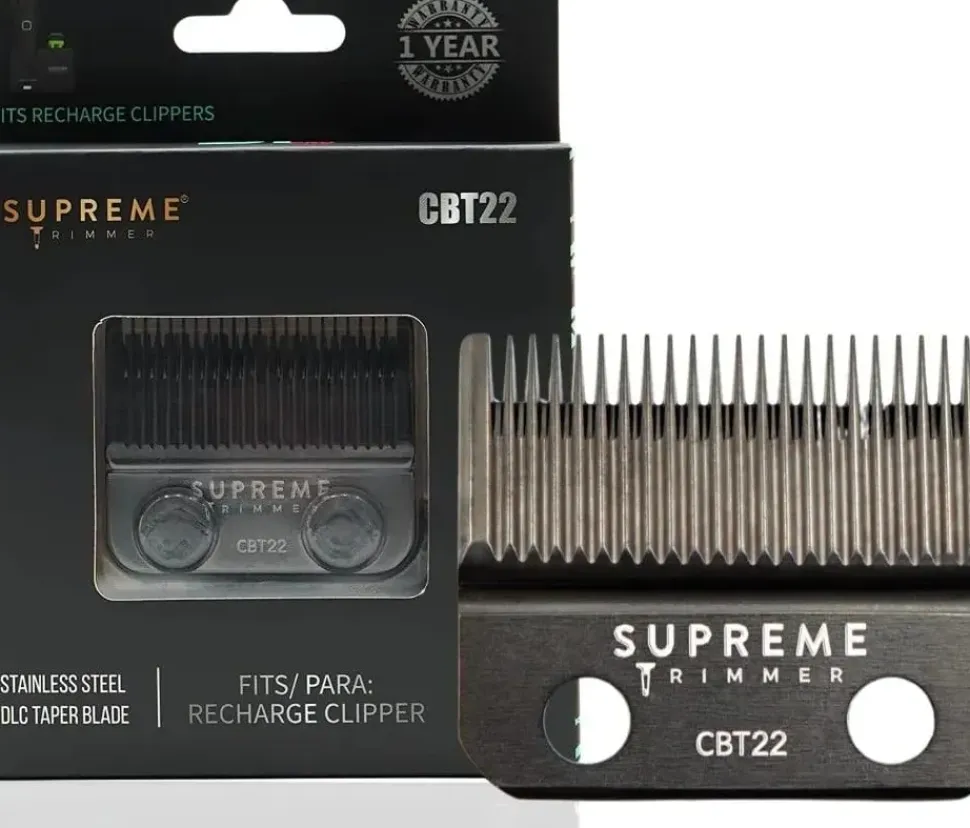 Supreme Trimmer Taper Blade for Recharge Clipper-CBT22