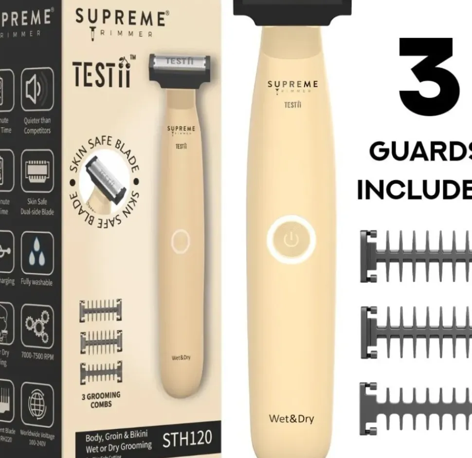 Supreme Trimmer TESTii Body Groin & Bikini Trimmer