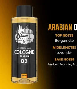 The Shave Factory After Shave Cologne No.3 Arabian - 500 ml