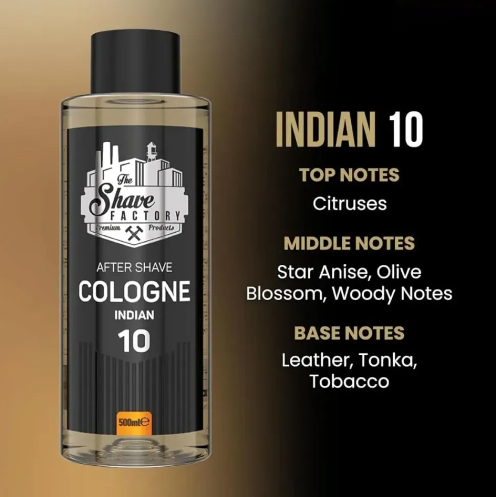 The Shave Factory After Shave Cologne No.10 Indian - 500 ml