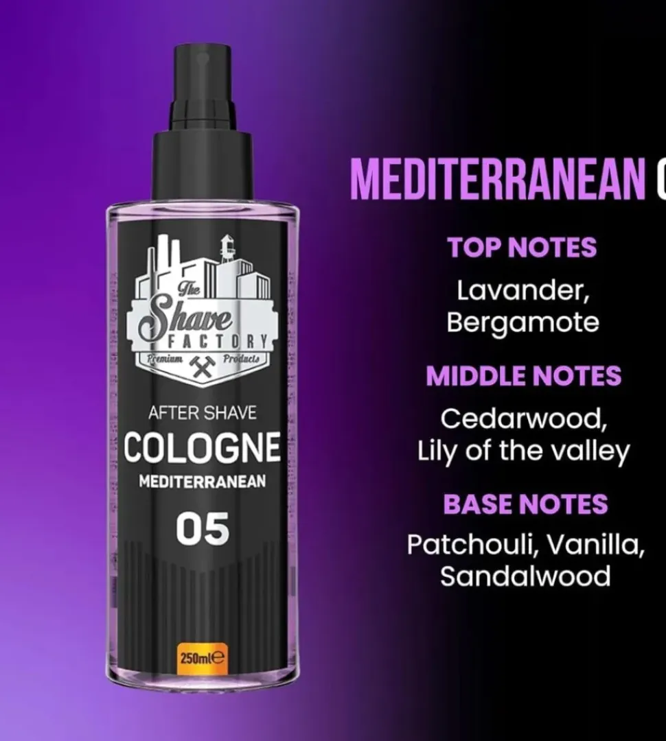 The Shave Factory After Shave Cologne No.5 Mediterranean - 250 ml