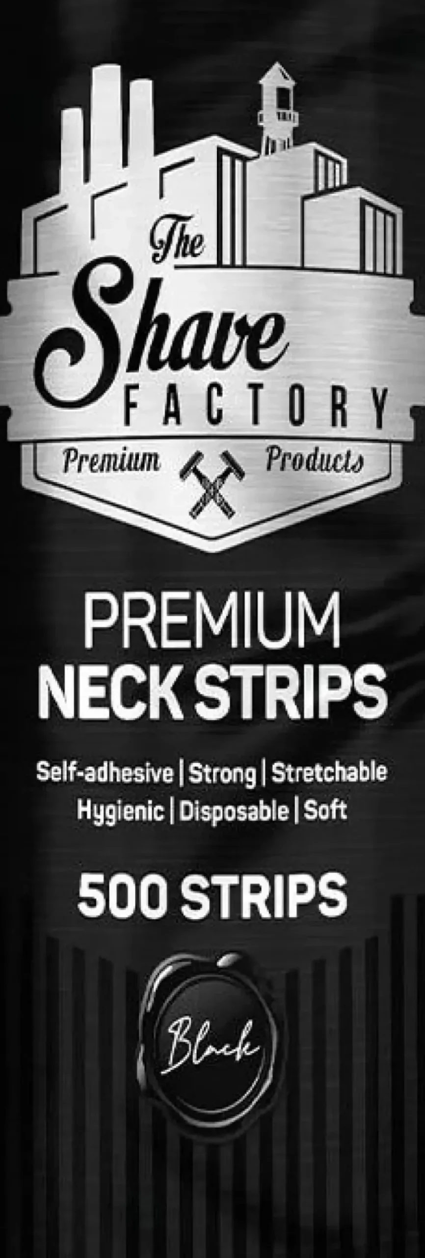 The Shave Factory Barber Neck Paper Black