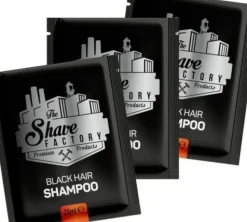 The Shave Factory Black Hair Shampoo 10 x 25 ml