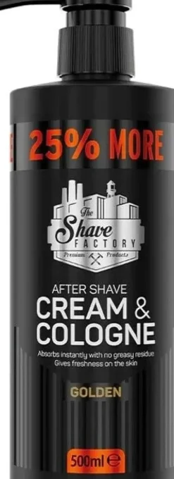 The Shave Factory - Cream & Cologne 2in1 Golden 500 ml