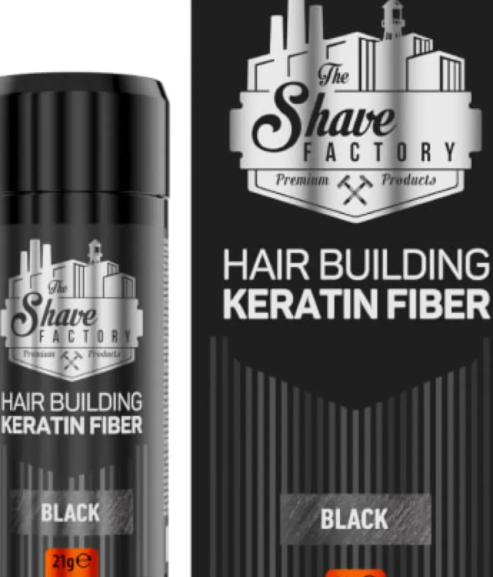 The Shave Factory Hair Building Keratin Fiber Black 21g