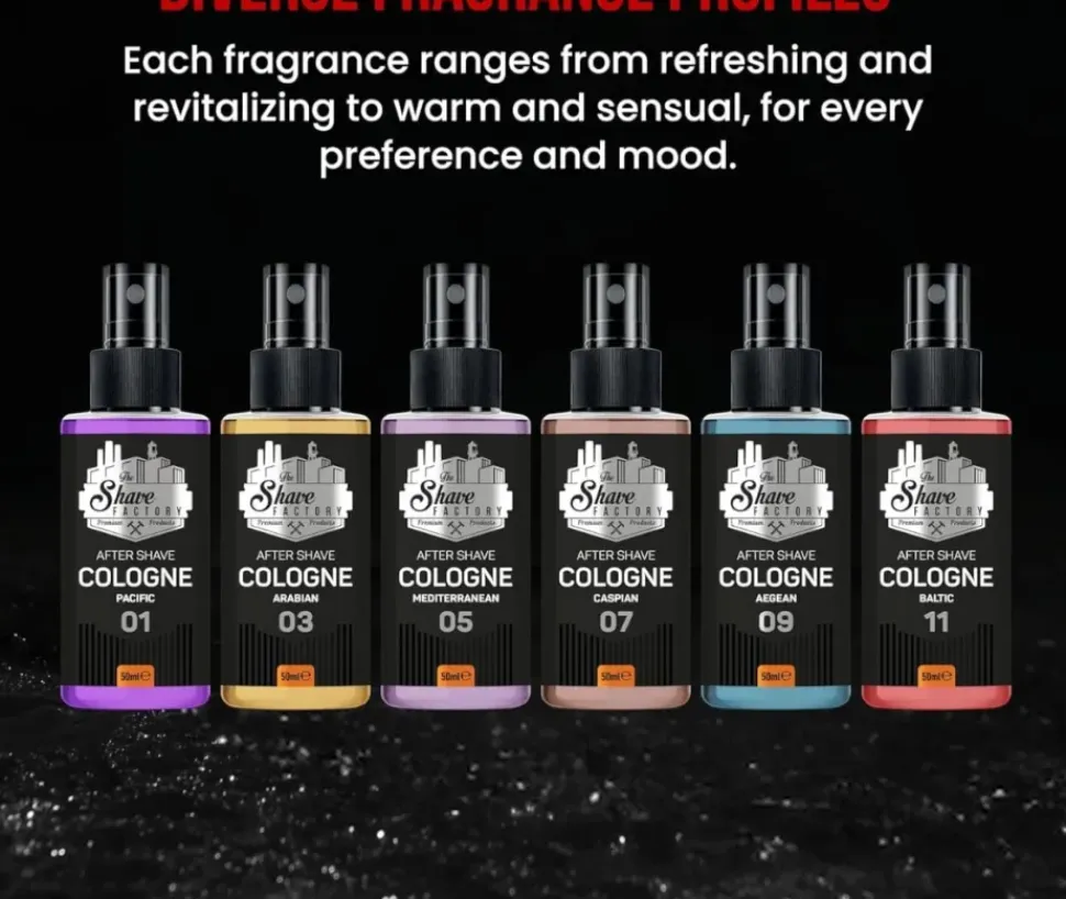 The Shave Factory No. 02 After Shave Cologne Giftset 6 x 50 ml