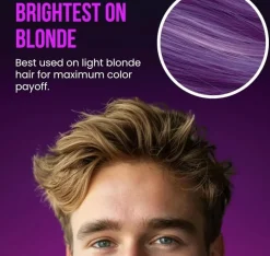 The Shave Factory Temporary Hair Color Spray Purple - 150 ml