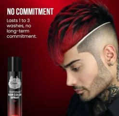 The Shave Factory Temporary Hair Color Spray Red - 150 ml