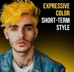 The Shave Factory Temporary Hair Color Spray Yellow - 150 ml
