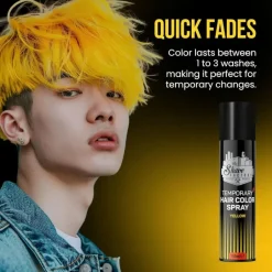 The Shave Factory Temporary Hair Color Spray Yellow - 150 ml