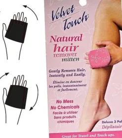 Velvet Touch Hair Removal Glove Pack of 3