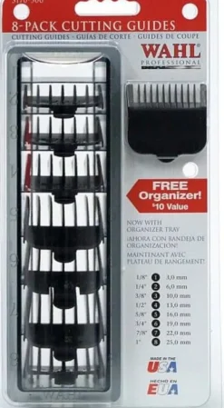 Wahl Professional Black Attachment Combs 8 Pcs