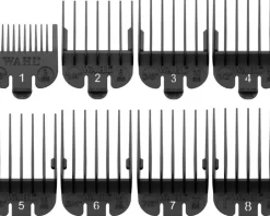 Wahl Professional Black Attachment Combs 8 Pcs