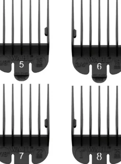 Wahl Professional Black Attachment Combs 8 Pcs