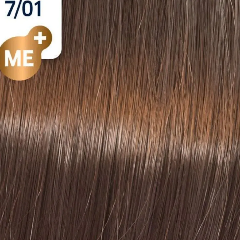 Wella Koleston Perfect Me+ Pure Naturals 7/01 Medium Natural - Ash Blonde - 60 ml