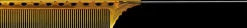 YS Park Tail Comb No. 102 Camel/Yellow - 220 mm