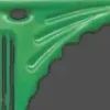 YS Park Tail Comb No. 101 Green - 216 mm